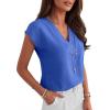 imageANRABESS Women Tops Cap Sleeve Dressy Casual V Neck Shirts 2026 Summer Business Work Blouses Outfits Trendy Spring ClothingRoyal Blue