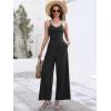 imageANRABESS Women V Neck Spaghetti Strap Wide Leg Dressy Jumpsuits 2026 Summer Casual One Piece Jumper Romper Outfits amp PocketsBlack