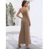 imageANRABESS Women V Neck Spaghetti Strap Wide Leg Dressy Jumpsuits 2026 Summer Casual One Piece Jumper Romper Outfits amp PocketsCoffee