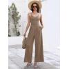 imageANRABESS Women V Neck Spaghetti Strap Wide Leg Dressy Jumpsuits 2026 Summer Casual One Piece Jumper Romper Outfits amp PocketsCoffee