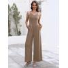 imageANRABESS Women V Neck Spaghetti Strap Wide Leg Dressy Jumpsuits 2026 Summer Casual One Piece Jumper Romper Outfits amp PocketsCoffee