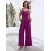 imageANRABESS Women V Neck Spaghetti Strap Wide Leg Dressy Jumpsuits 2026 Summer Casual One Piece Jumper Romper Outfits amp PocketsDark Purple