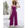 imageANRABESS Women V Neck Spaghetti Strap Wide Leg Dressy Jumpsuits 2026 Summer Casual One Piece Jumper Romper Outfits amp PocketsDark Purple