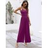 imageANRABESS Women V Neck Spaghetti Strap Wide Leg Dressy Jumpsuits 2026 Summer Casual One Piece Jumper Romper Outfits amp PocketsDark Purple