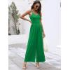 imageANRABESS Women V Neck Spaghetti Strap Wide Leg Dressy Jumpsuits 2026 Summer Casual One Piece Jumper Romper Outfits amp PocketsGrass Green
