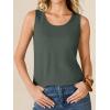 imageANRABESS Women Waffle Knit Tank Tops Sleeveless Scoop Neck Flowy Casual Tunic Shirts 2026 Summer Beach Vacation ClothesArmy Green