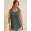 imageANRABESS Women Waffle Knit Tank Tops Sleeveless Scoop Neck Flowy Casual Tunic Shirts 2026 Summer Beach Vacation ClothesArmy Green
