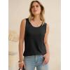 imageANRABESS Women Waffle Knit Tank Tops Sleeveless Scoop Neck Flowy Casual Tunic Shirts 2026 Summer Beach Vacation ClothesBlack