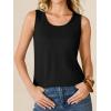imageANRABESS Women Waffle Knit Tank Tops Sleeveless Scoop Neck Flowy Casual Tunic Shirts 2026 Summer Beach Vacation ClothesBlack