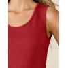 imageANRABESS Women Waffle Knit Tank Tops Sleeveless Scoop Neck Flowy Casual Tunic Shirts 2026 Summer Beach Vacation ClothesBright Red