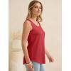 imageANRABESS Women Waffle Knit Tank Tops Sleeveless Scoop Neck Flowy Casual Tunic Shirts 2026 Summer Beach Vacation ClothesBright Red