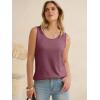 imageANRABESS Women Waffle Knit Tank Tops Sleeveless Scoop Neck Flowy Casual Tunic Shirts 2026 Summer Beach Vacation ClothesMauve