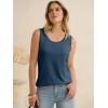 imageANRABESS Women Waffle Knit Tank Tops Sleeveless Scoop Neck Flowy Casual Tunic Shirts 2026 Summer Beach Vacation ClothesNavy Blue