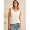imageANRABESS Women Waffle Knit Tank Tops Sleeveless Scoop Neck Flowy Casual Tunic Shirts 2026 Summer Beach Vacation ClothesParchment