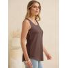 imageANRABESS Women Waffle Knit Tank Tops Sleeveless Scoop Neck Flowy Casual Tunic Shirts 2026 Summer Beach Vacation ClothesRed Brown