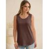 imageANRABESS Women Waffle Knit Tank Tops Sleeveless Scoop Neck Flowy Casual Tunic Shirts 2026 Summer Beach Vacation ClothesRed Brown