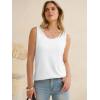 imageANRABESS Women Waffle Knit Tank Tops Sleeveless Scoop Neck Flowy Casual Tunic Shirts 2026 Summer Beach Vacation ClothesWhite