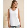 imageANRABESS Women Waffle Knit Tank Tops Sleeveless Scoop Neck Flowy Casual Tunic Shirts 2026 Summer Beach Vacation ClothesWhite