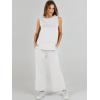 imageANRABESS Womens 2 Piece Outfits Summer Beach Vacation Clothes Spring Travel Airport Casual Wide Leg Pants Lounge SetsWhite
