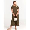 imageANRABESS Womens 2026 Summer Casual Maxi Dress A line Tiered Flowy Short Sleeve Crewneck T Shirt Beach Travel Long DressesCoffee