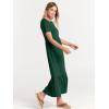 imageANRABESS Womens 2026 Summer Casual Maxi Dress A line Tiered Flowy Short Sleeve Crewneck T Shirt Beach Travel Long DressesDeep Green