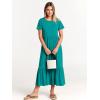 imageANRABESS Womens 2026 Summer Casual Maxi Dress A line Tiered Flowy Short Sleeve Crewneck T Shirt Beach Travel Long DressesLake Green