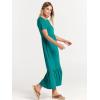 imageANRABESS Womens 2026 Summer Casual Maxi Dress A line Tiered Flowy Short Sleeve Crewneck T Shirt Beach Travel Long DressesLake Green