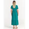 imageANRABESS Womens 2026 Summer Casual Maxi Dress A line Tiered Flowy Short Sleeve Crewneck T Shirt Beach Travel Long DressesLake Green