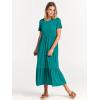 imageANRABESS Womens 2026 Summer Casual Maxi Dress A line Tiered Flowy Short Sleeve Crewneck T Shirt Beach Travel Long DressesLake Green