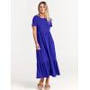 imageANRABESS Womens 2026 Summer Casual Maxi Dress A line Tiered Flowy Short Sleeve Crewneck T Shirt Beach Travel Long DressesRoyal Blue