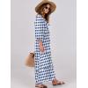 imageANRABESS Womens Boho Maxi Dresses 2026 Summer V Neck Puff Sleeve Floral Flowy Swing Fall Casual Long DressBlue