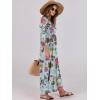 imageANRABESS Womens Boho Maxi Dresses 2026 Summer V Neck Puff Sleeve Floral Flowy Swing Fall Casual Long DressGreen Floral