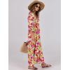 imageANRABESS Womens Boho Maxi Dresses 2026 Summer V Neck Puff Sleeve Floral Flowy Swing Fall Casual Long DressPurple Orange Floral