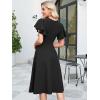 imageANRABESS Womens Cocktail Dress Semi Formal Wedding Guest Wrap Midi Dresses Summer Western A Line High Low Ruffled DressBlack