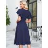 imageANRABESS Womens Cocktail Dress Semi Formal Wedding Guest Wrap Midi Dresses Summer Western A Line High Low Ruffled DressDark Blue