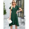imageANRABESS Womens Cocktail Dress Semi Formal Wedding Guest Wrap Midi Dresses Summer Western A Line High Low Ruffled DressDark Green