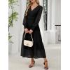 imageANRABESS Womens Floral Long Sleeve Maxi Dress V Neck Chiffon Flowy Boho ALine 2026 Spring Wedding Guest Party Wrap DressesBlack
