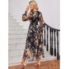 imageANRABESS Womens Floral Long Sleeve Maxi Dress V Neck Chiffon Flowy Boho ALine 2026 Spring Wedding Guest Party Wrap DressesBlack Floral Yellow