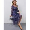 imageANRABESS Womens Floral Long Sleeve Maxi Dress V Neck Chiffon Flowy Boho ALine 2026 Spring Wedding Guest Party Wrap DressesFloral Navy Blue