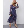 imageANRABESS Womens Floral Long Sleeve Maxi Dress V Neck Chiffon Flowy Boho ALine 2026 Spring Wedding Guest Party Wrap DressesFloral Navy Blue
