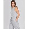 imageANRABESS Womens Jumpsuits 2026 Spring Fall Thick Casual Romper Sleeveless Wide Leg Pants One Piece Outfits Vacation ClothesLight Gray