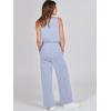 imageANRABESS Womens Jumpsuits 2026 Spring Fall Thick Casual Romper Sleeveless Wide Leg Pants One Piece Outfits Vacation ClothesSky Blue
