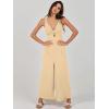 imageANRABESS Womens Jumpsuits Summer Linen Wide Leg Sleeveless V Neck Casual Dressy Rompers Pants 2026 Spring Vacation OutfitsBeige