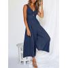 imageANRABESS Womens Jumpsuits Summer Linen Wide Leg Sleeveless V Neck Casual Dressy Rompers Pants 2026 Spring Vacation OutfitsBlue
