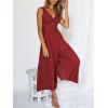 imageANRABESS Womens Jumpsuits Summer Linen Wide Leg Sleeveless V Neck Casual Dressy Rompers Pants 2026 Spring Vacation OutfitsDeep Red