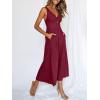 imageANRABESS Womens Jumpsuits Summer Linen Wide Leg Sleeveless V Neck Casual Dressy Rompers Pants 2026 Spring Vacation OutfitsFuchsia