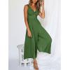 imageANRABESS Womens Jumpsuits Summer Linen Wide Leg Sleeveless V Neck Casual Dressy Rompers Pants 2026 Spring Vacation OutfitsGreen