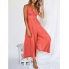 imageANRABESS Womens Jumpsuits Summer Linen Wide Leg Sleeveless V Neck Casual Dressy Rompers Pants 2026 Spring Vacation OutfitsPeach