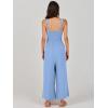 imageANRABESS Womens Jumpsuits Summer Linen Wide Leg Sleeveless V Neck Casual Dressy Rompers Pants 2026 Spring Vacation OutfitsSky Blue