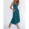 imageANRABESS Womens Jumpsuits Summer Linen Wide Leg Sleeveless V Neck Casual Dressy Rompers Pants 2026 Spring Vacation OutfitsTeal